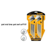 Truliving_Allen Keys & Sets-Hand Tools & Hardware-Tools & Hardware-INGCO 18 Pcs Hex Key And Torx Key Set HHKSET0181 | 1.5-10mm